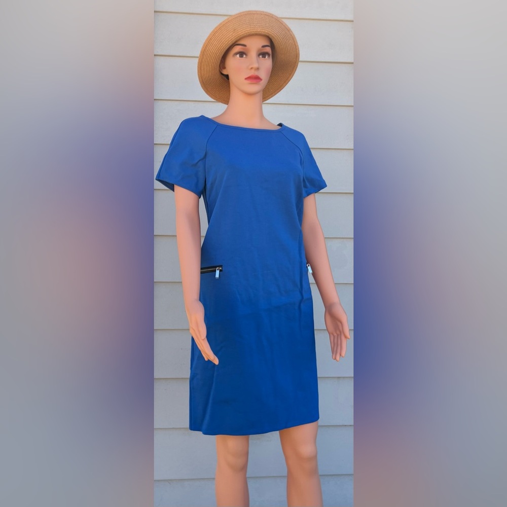 Ann Taylor Blue Shift Dress